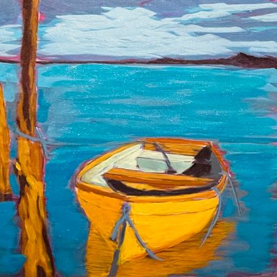 Painting artwork 'Held in still water' by Marie Anthonette Magdaong | The East Coast Arts Trail™