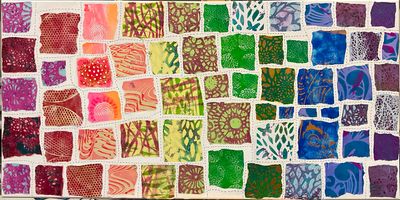 Printmaking artwork 'Patchwork Collage ' by Shannon Melville | The East Coast Arts Trail®