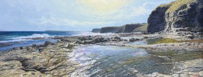 Painting - Acrylic artwork 'Afternoon at Killy' by Leigh Rust | The East Coast Arts Trail®