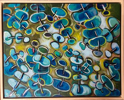'Eucalyptus ' - Painting - Acrylic by Lucy Car | Featured on The East Coast Arts Trail®