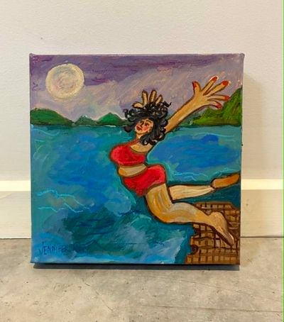 Acrylic and crayon by Jennifer Mary, NSW - Mid North Coast | Displayed on The East Coast Arts Trail®
