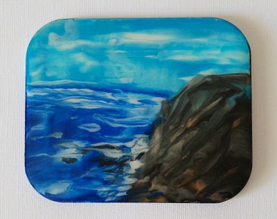 'Mini Wall Plaque WP-11' - Mixed Media by Alma Jay Art | Featured on The East Coast Arts Trail®