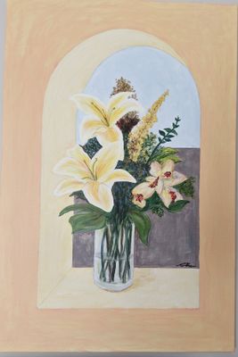 'Floral Fancy' - Painting - Botanical by carolyncave2@gmail.com | Featured on The East Coast Arts Trail®