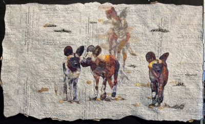 Original Fabric hand dyed, commercial, cotton threads. by Sue de Vanny from VIC - East Gippsland | The East Coast Arts Trail™