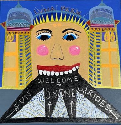 'Funny Face' - Painting by Janice Brown | Featured on The East Coast Arts Trail®