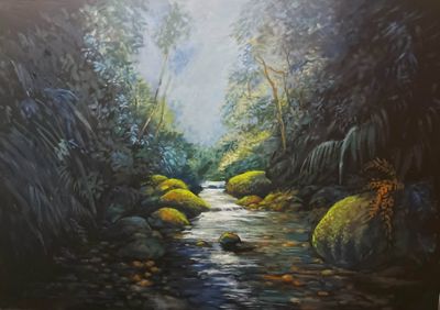 Painting artwork 'Drawn to the Light' by Capanart Gallery | The East Coast Arts Trail®