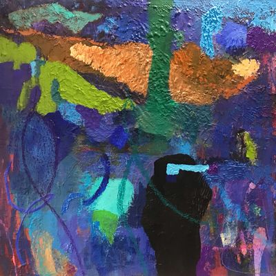 'Textural Elements #9' - Painting by Ian Burgess Art | Featured on The East Coast Arts Trail™