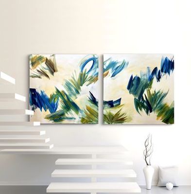 'All thinghs bright and beautiful - Set of 2 paintings' - Painting by Roopali Arora | Featured on The East Coast Arts Trail™