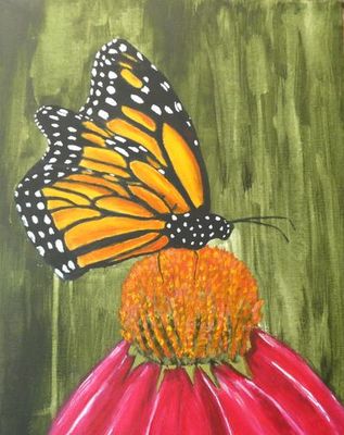 Painting artwork 'MONARCH BUTTERFLY' by Chris Holland | The East Coast Arts Trail®
