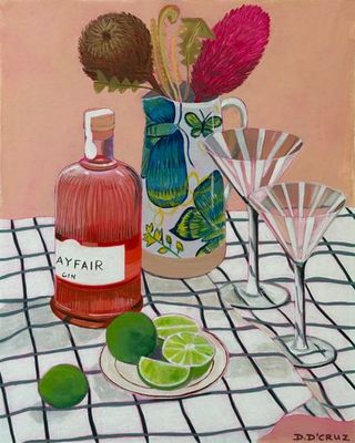 Acrylic on canvas on a wooden panel by Daniella D’Cruz, QLD - Brisbane | Displayed on The East Coast Arts Trail®