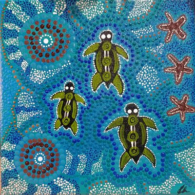 'Generations ' - Painting by Worimi.Man  | Featured on The East Coast Arts Trail™