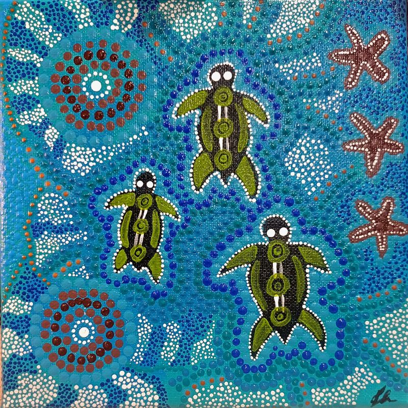 'Generations ' - Painting by Worimi.Man  | Featured on The East Coast Arts Trail™