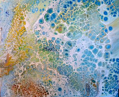 'Gossamer Tides' - Painting by Robyn Mannes | Featured on The East Coast Arts Trail®