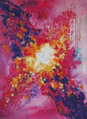 'Held In Colour' - Painting by Jade B | Featured on The East Coast Arts Trail™