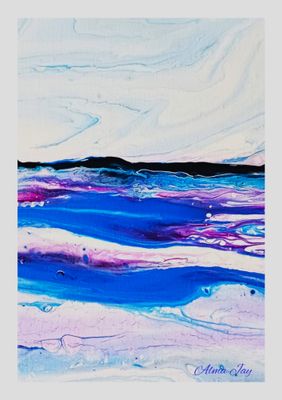 ''Ocean Far Away' Art Print' - Printmaking by Alma Jay Art | Featured on The East Coast Arts Trail®