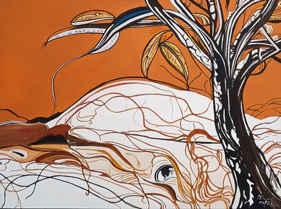 Painting artwork 'Australiana Dreamscape' by Paul Crowe | The East Coast Arts Trail®
