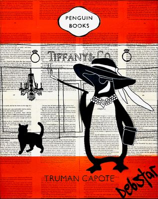 Mixed Media artwork 'Penguin Books - Breakfast at Tiffanys 3' by Deborah Lang | The East Coast Arts Trail®
