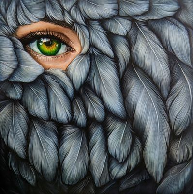 'Nest in Ash' - Painting by Rachel South | Featured on The East Coast Arts Trail™