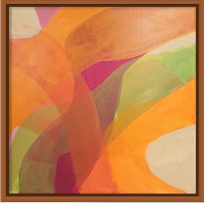 Painting - Abstract artwork 'Through the Veils' by Kate Hessling | The East Coast Arts Trail®