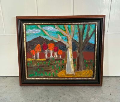 Acrylic, oil and pastel on board with frame by Jennifer Mary, NSW - Mid North Coast | Displayed on The East Coast Arts Trail®