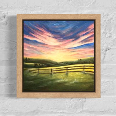 Painting - Landscape artwork 'Afterglow' by Marlee.Jeans.Studio | The East Coast Arts Trail®