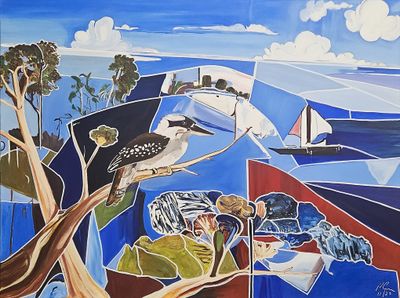 Painting artwork 'Kookaburra Coast' by Paul Crowe | The East Coast Arts Trail®