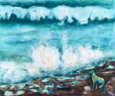 'Sea Kelpie' - Painting by Susannah Paterson | Featured on The East Coast Arts Trail™
