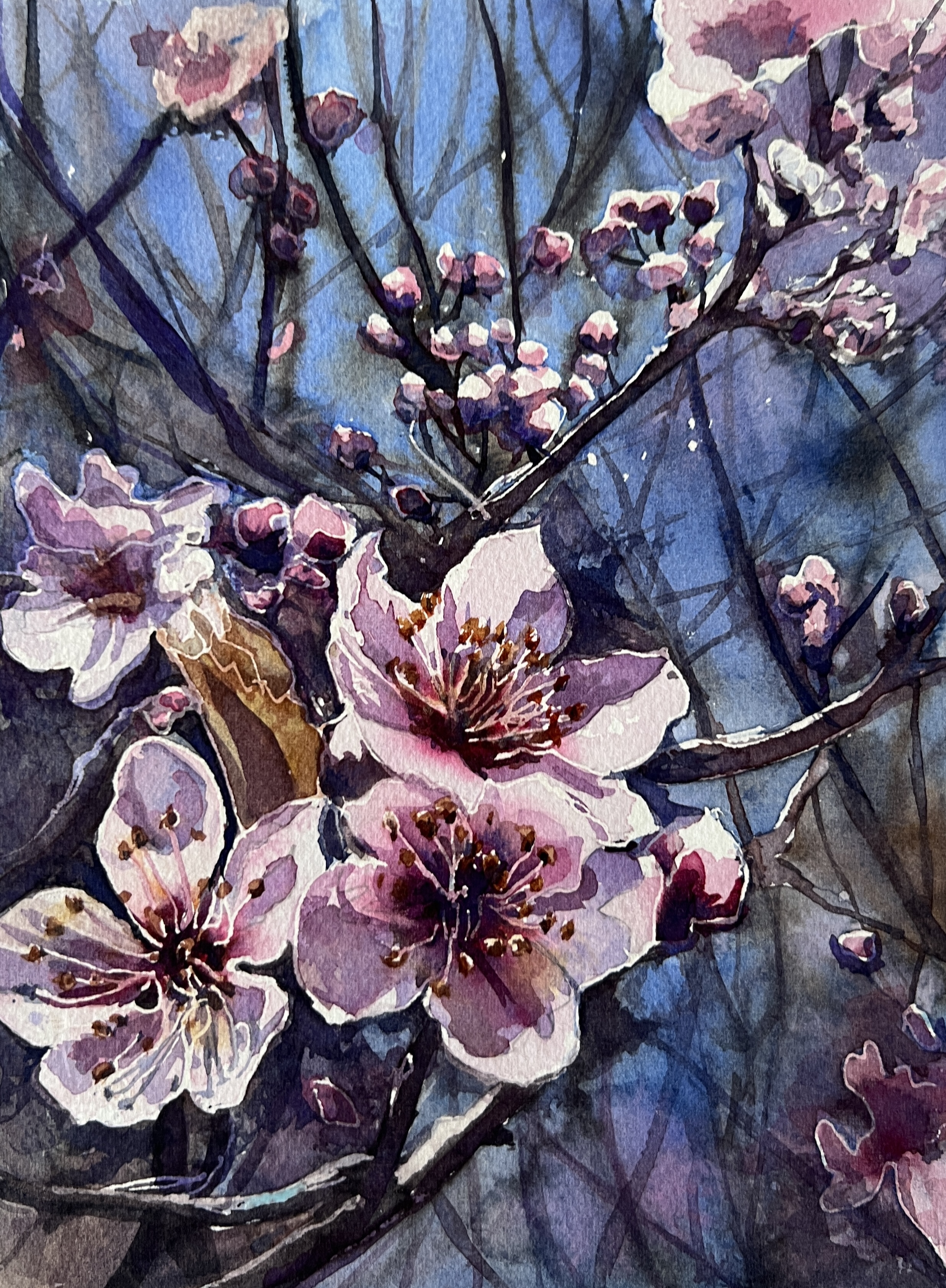 'Sakura' - Painting by Karen Gemming | Featured on The East Coast Arts Trail®