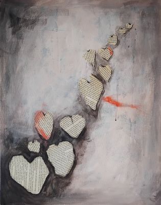 Mixed Media artwork 'Love Is Just A Word' by Jade B | The East Coast Arts Trail™