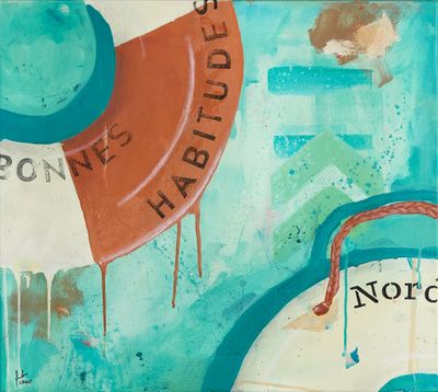'Bonnes Habitudes' - Painting by Francesca Laude | Featured on The East Coast Arts Trail®
