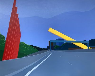 'Cheese Stick 5' - Painting by Marian Quigley | Featured on The East Coast Arts Trail®