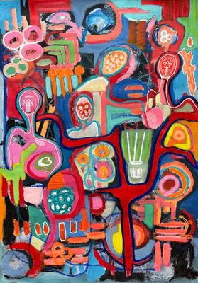Original Mixed media on paper on wood by Marijke Lambregtse from QLD - Brisbane | The East Coast Arts Trail®
