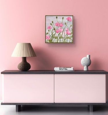 'Poppies in Quiet Light' - Painting - Floral & Botanical by Bron Raponi Art | Featured on The East Coast Arts Trail®