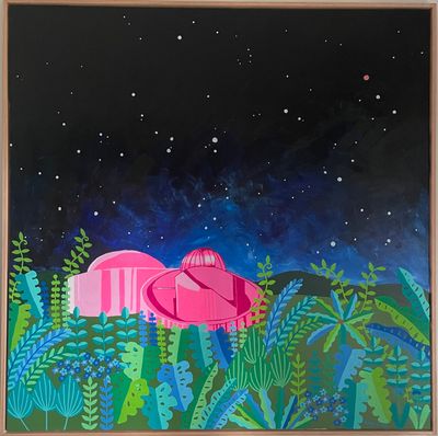'Brisbane Planetarium ' - Painting by Amy Ruth | Featured on The East Coast Arts Trail®