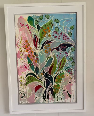 Mixed Media artwork 'Walk along the River' by Marg Watt | The East Coast Arts Trail®