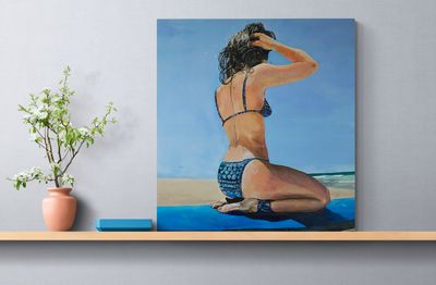 'Perfect Day' - Painting - Figurative by Bron Raponi Art | Featured on The East Coast Arts Trail®