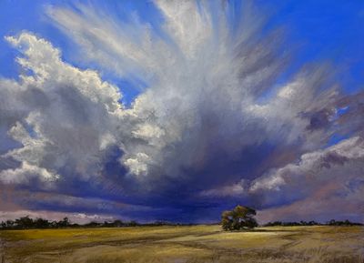 Painting - Landscape artwork 'Storm Tree' by AmandaMcLeanFineArt | The East Coast Arts Trail®