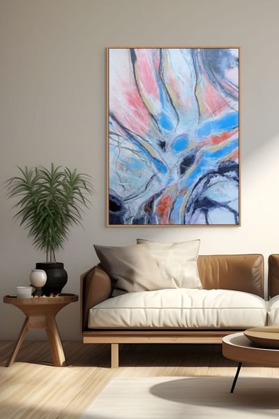 Acrylic on canvas, framed in natural Tasmanian Oak. Ready to hang. by Steeveetee, VIC - Geelong | Displayed on The East Coast