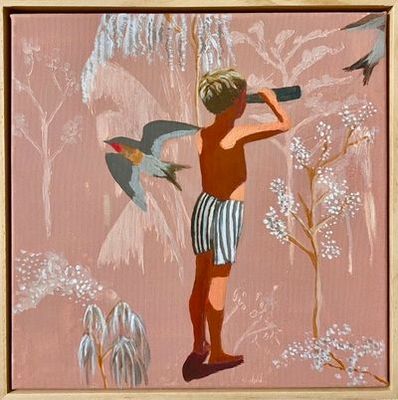Painting artwork 'The Twitcher' by Pip Phelps | The East Coast Arts Trail™