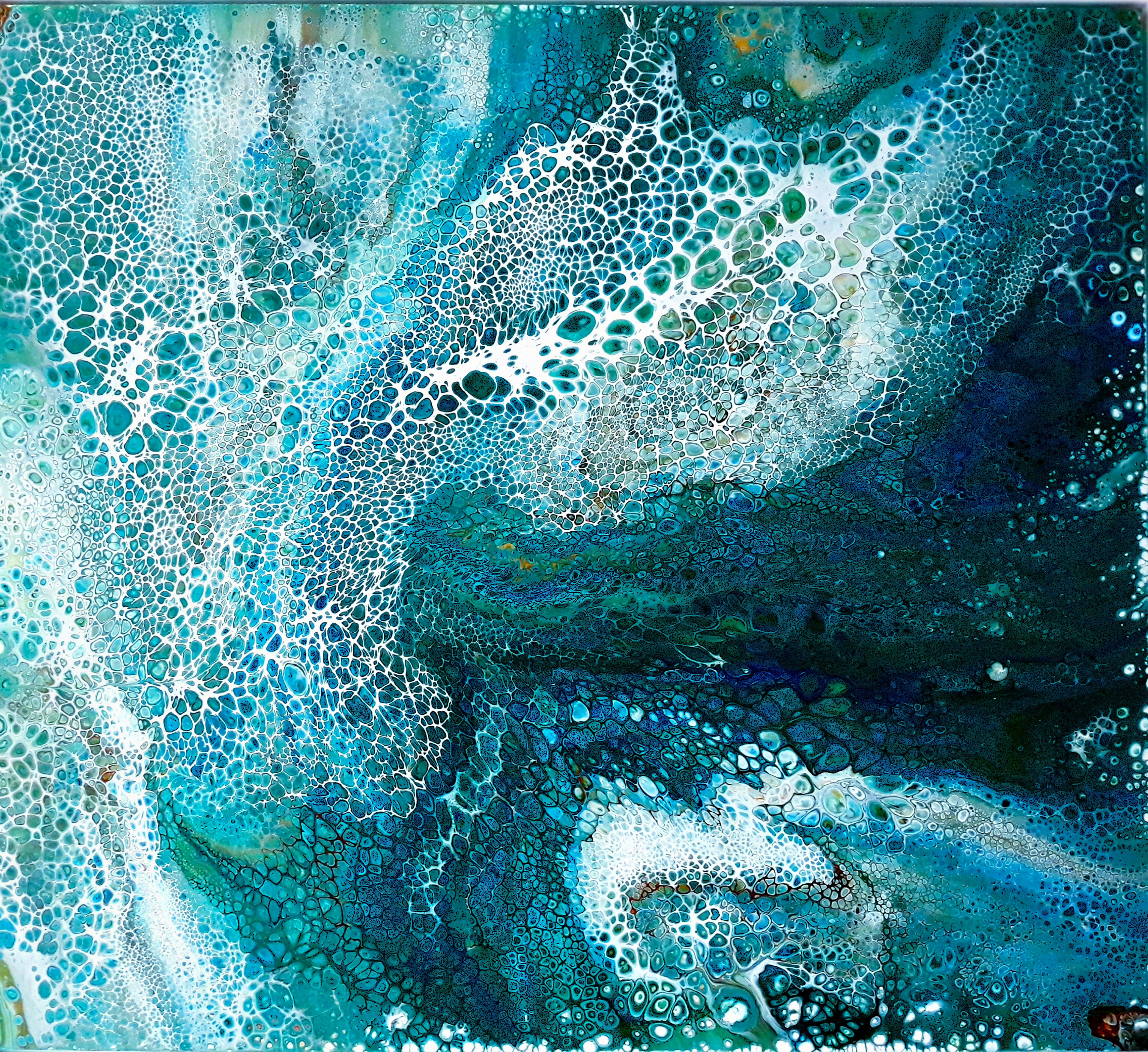 Painting artwork 'Saltwater Silk' by Robyn Mannes | The East Coast Arts Trail®