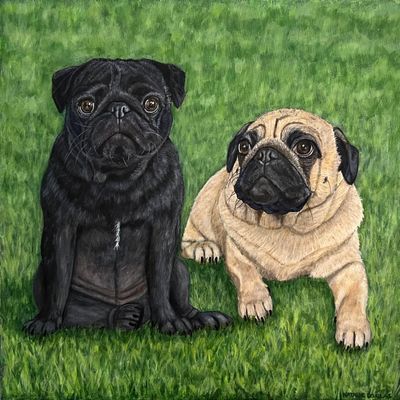 'Pet Portrait' - Painting by Natalie Douglas | Featured on The East Coast Arts Trail™