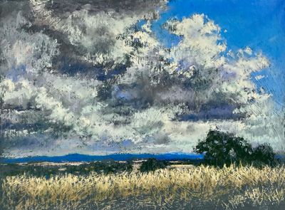 'Blue Storm, Brindabella’s ' - Painting - Landscape by AmandaMcLeanFineArt | Featured on The East Coast Arts Trail®