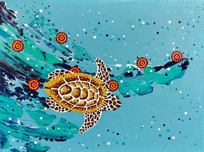 'Seven Sister Song Cycle - Mini' - Painting by Milbi Designs | Featured on The East Coast Arts Trail®