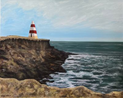'Robe Obelisk ' - Painting by Natalie Douglas | Featured on The East Coast Arts Trail®