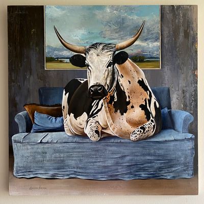 'Pasture to Parlour ' - Painting by Bonnie Larden | Featured on The East Coast Arts Trail®